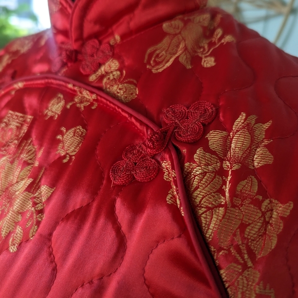 Vintage Quilted Cheongsam Dress - Picture 6 of 12